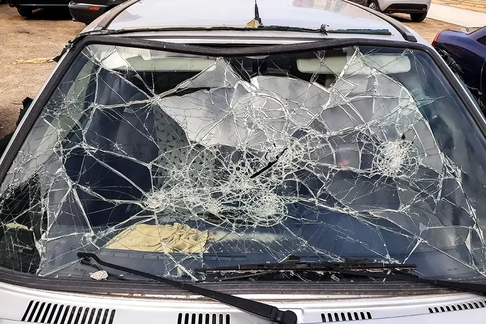 car-windshield-broken-by-an-accident The Importance of Car Window Glass Repair