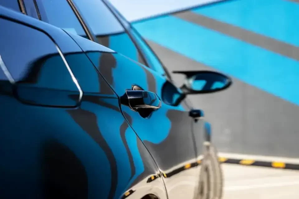 How a Professional Blue Automotive Paint Job Happens